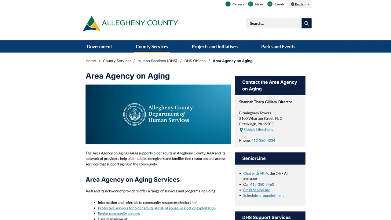 Area Agency on Aging Allegheny County - Pittsburgh, PA