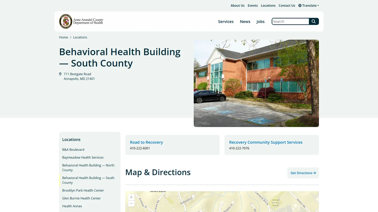 Behavioral Health Building South County - Annapolis, MD