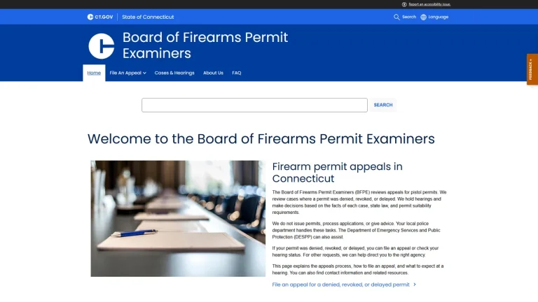 Board of Firearms Permit Examiners - Hartford, CT