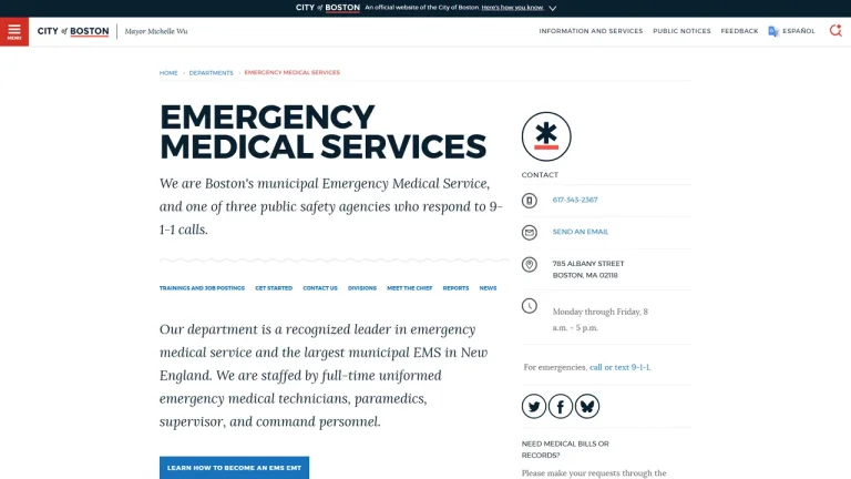 Boston Emergency Medical Services (EMS) - Boston, MA