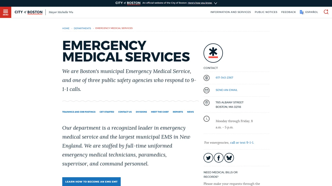 Boston Emergency Medical Services (EMS) - Boston, MA