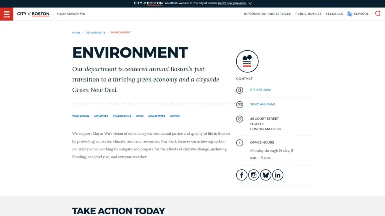 Boston Environment Department - Boston, MA