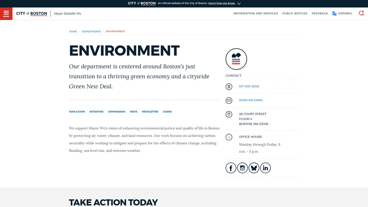Boston Environment Department - Boston, MA