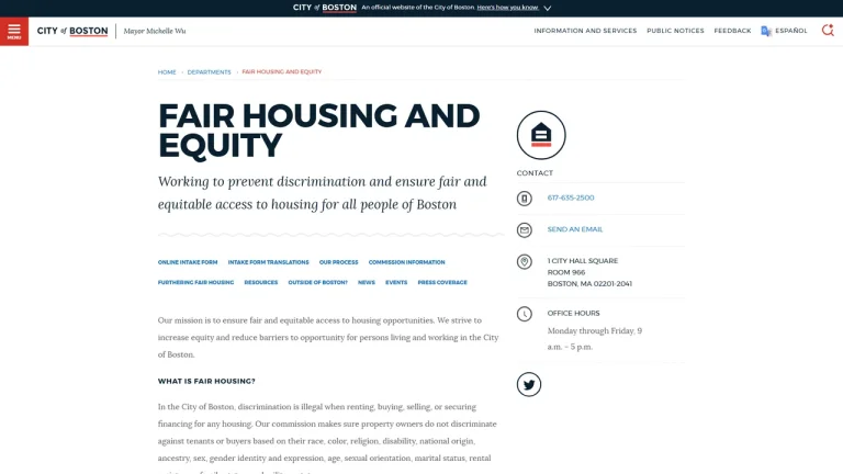 Boston Fair Housing Commission - Boston, MA