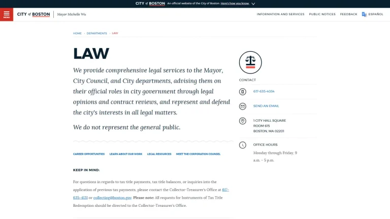 Boston Law Department - Boston, MA