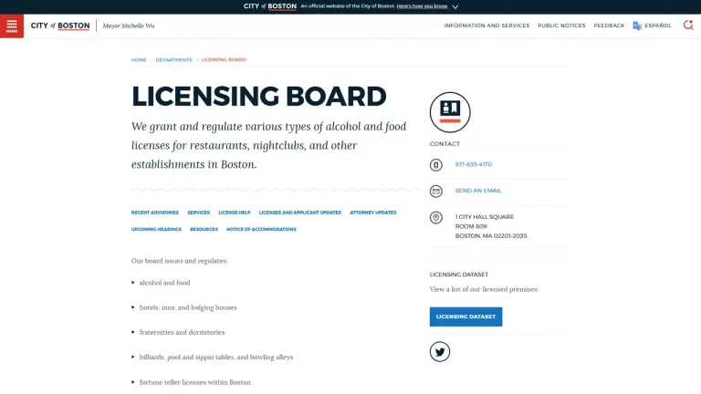 Boston Licensing Board - Boston, MA