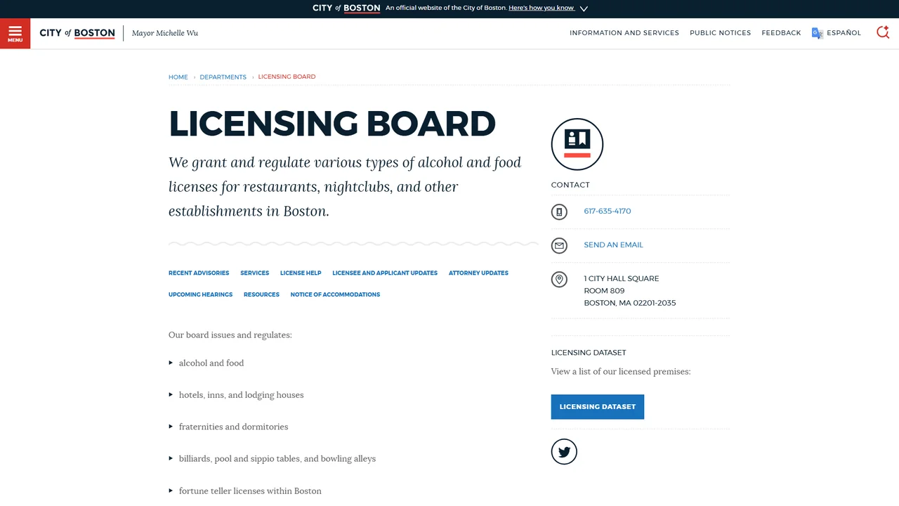 Boston Licensing Board - Boston, MA