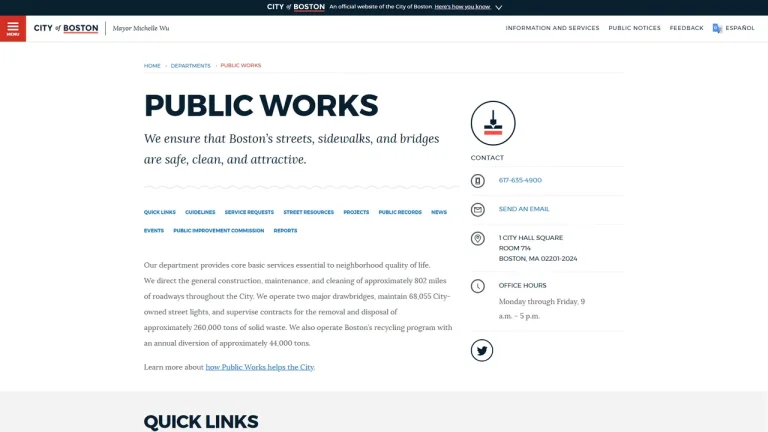 Boston Public Works - Boston, MA