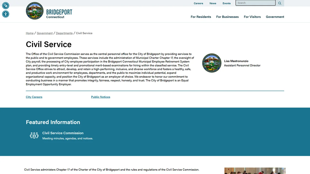 Bridgeport Civil Service Commission - Bridgeport, CT