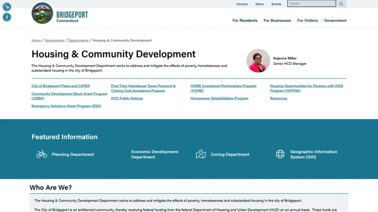 Bridgeport Housing and Community Development - Bridgeport, CT