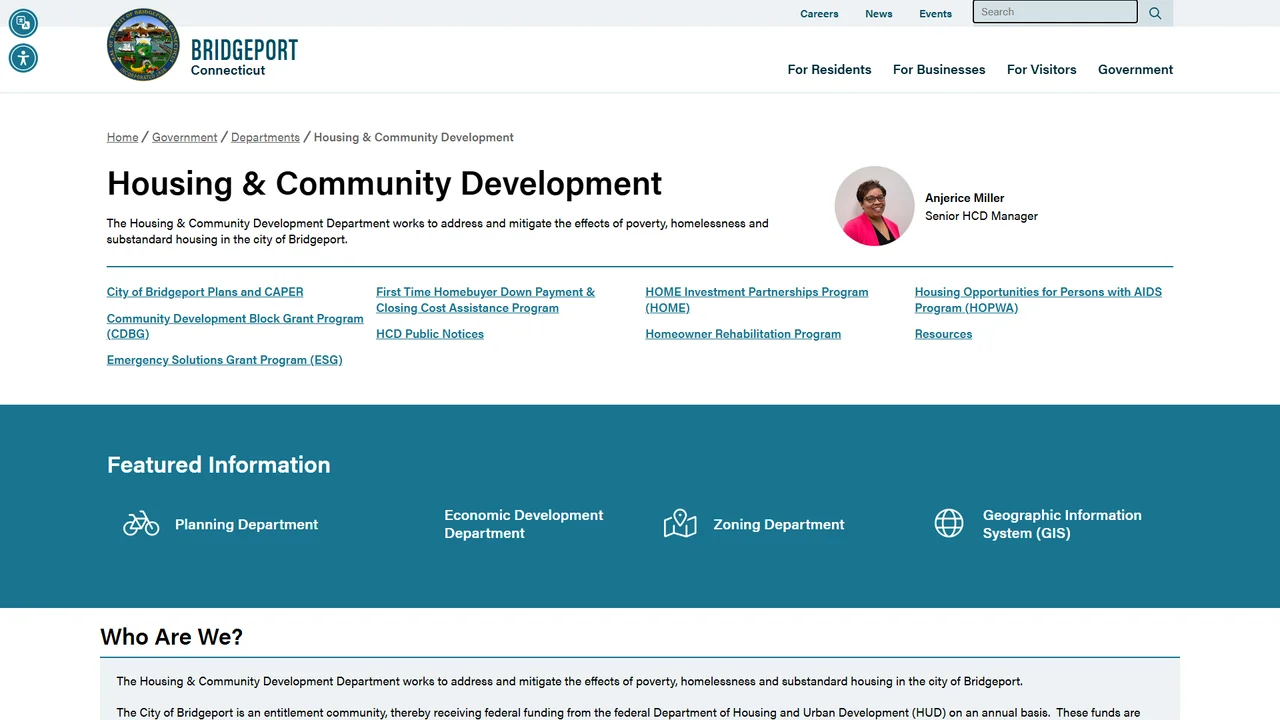 Bridgeport Housing and Community Development - Bridgeport, CT