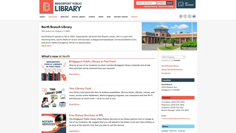 Bridgeport Public Library - North Branch - Bridgeport, CT