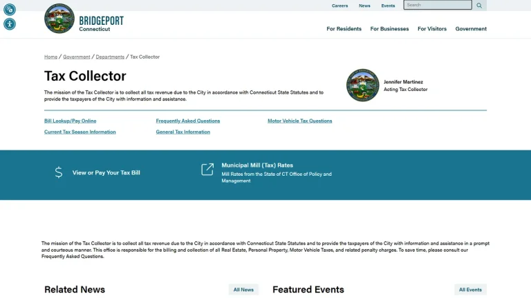 Bridgeport Tax Collector - Bridgeport, CT