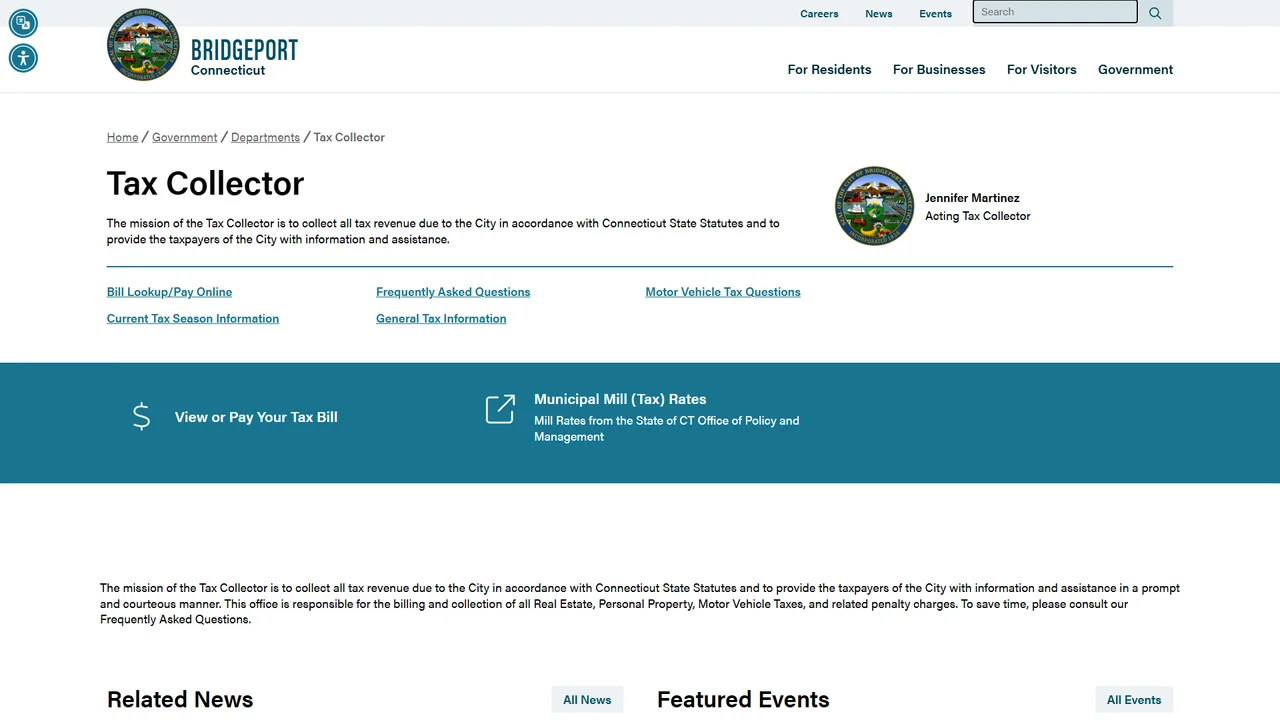 Bridgeport Tax Collector - Bridgeport, CT
