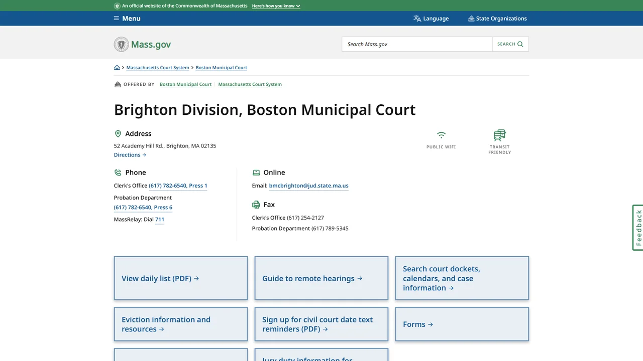 Brighton Division, Boston Municipal Court - Boston, MA