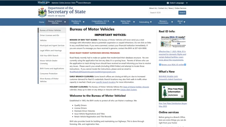 Bureau of Motor Vehicles - Augusta, ME