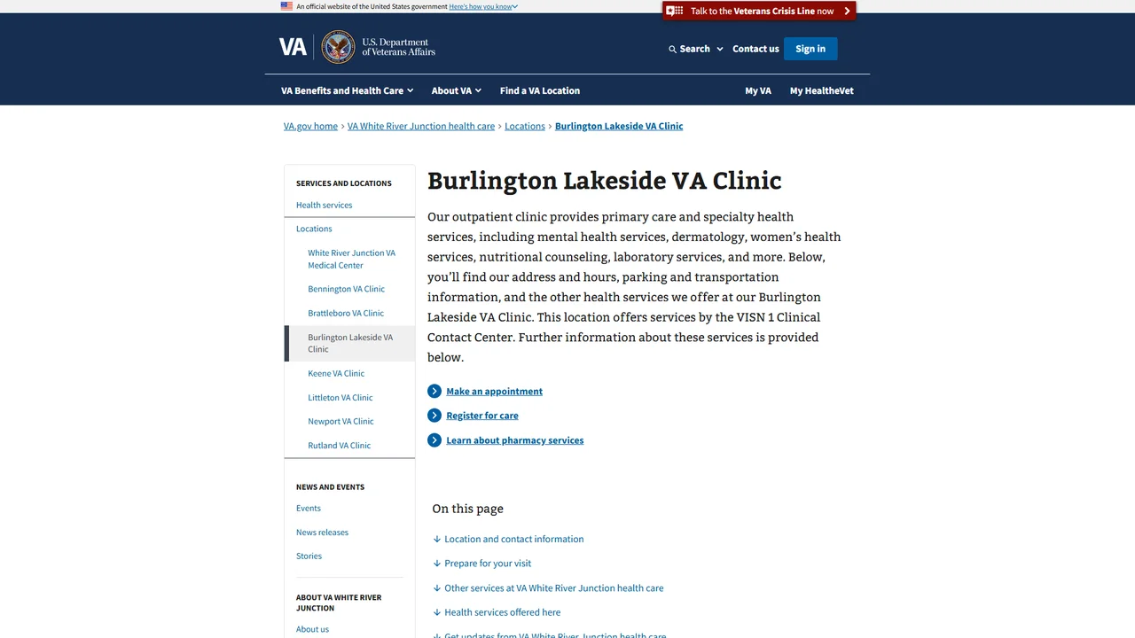 Burlington Lakeside VA Clinic - Burlington, VT