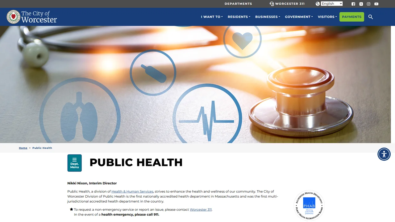 Central MA Regional Public Health Alliance - Worcester, MA
