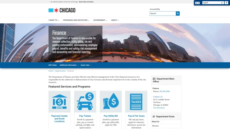 Chicago Department of Finance - Chicago, IL