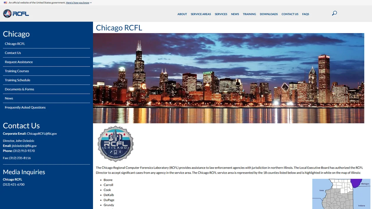 Chicago Regional Computer Forensics Laboratory (RCFL) - Chicago, IL