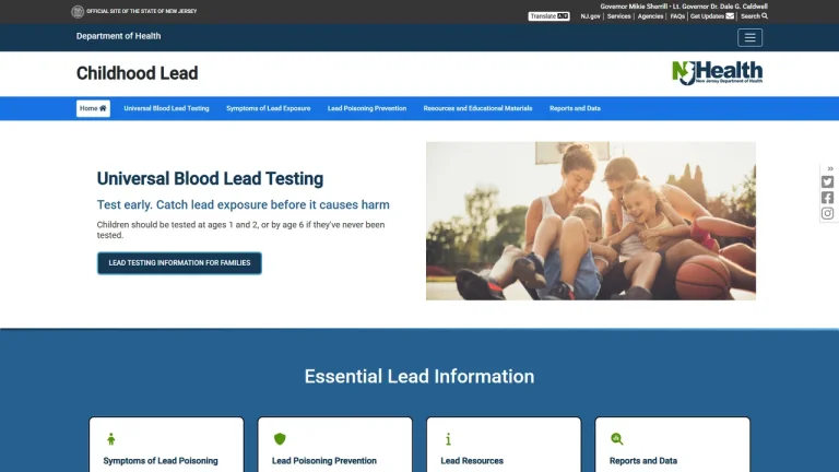 Childhood Lead Poisoning Prevention Program – Trenton, NJ