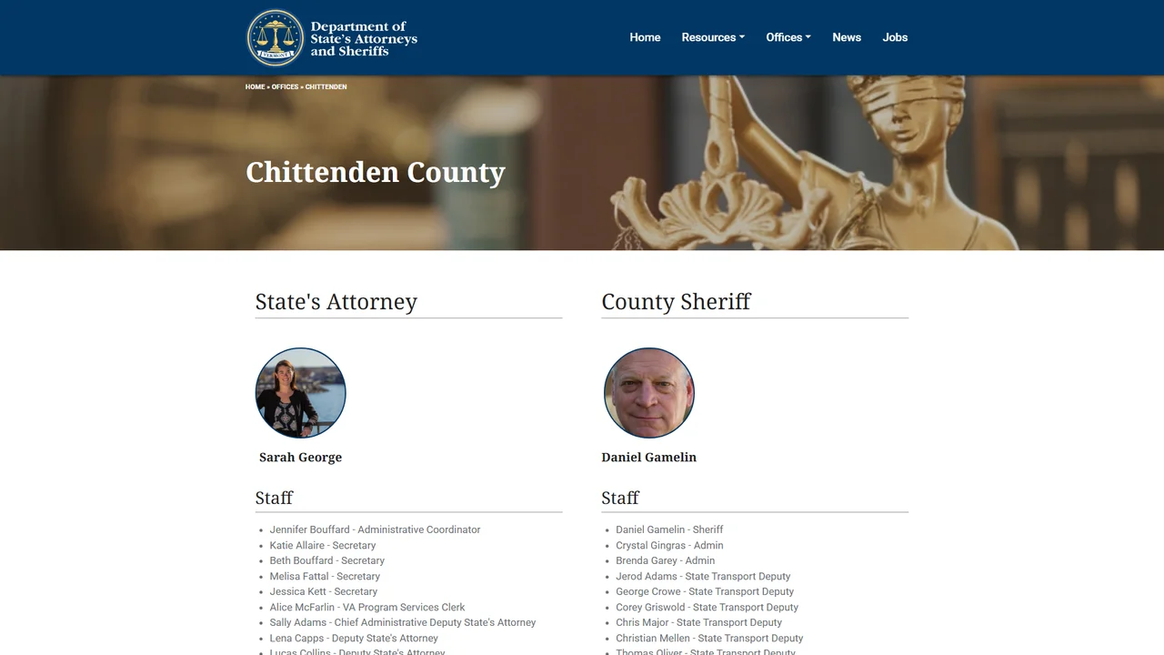 Chittenden County State's Attorney's Office - Burlington, VT