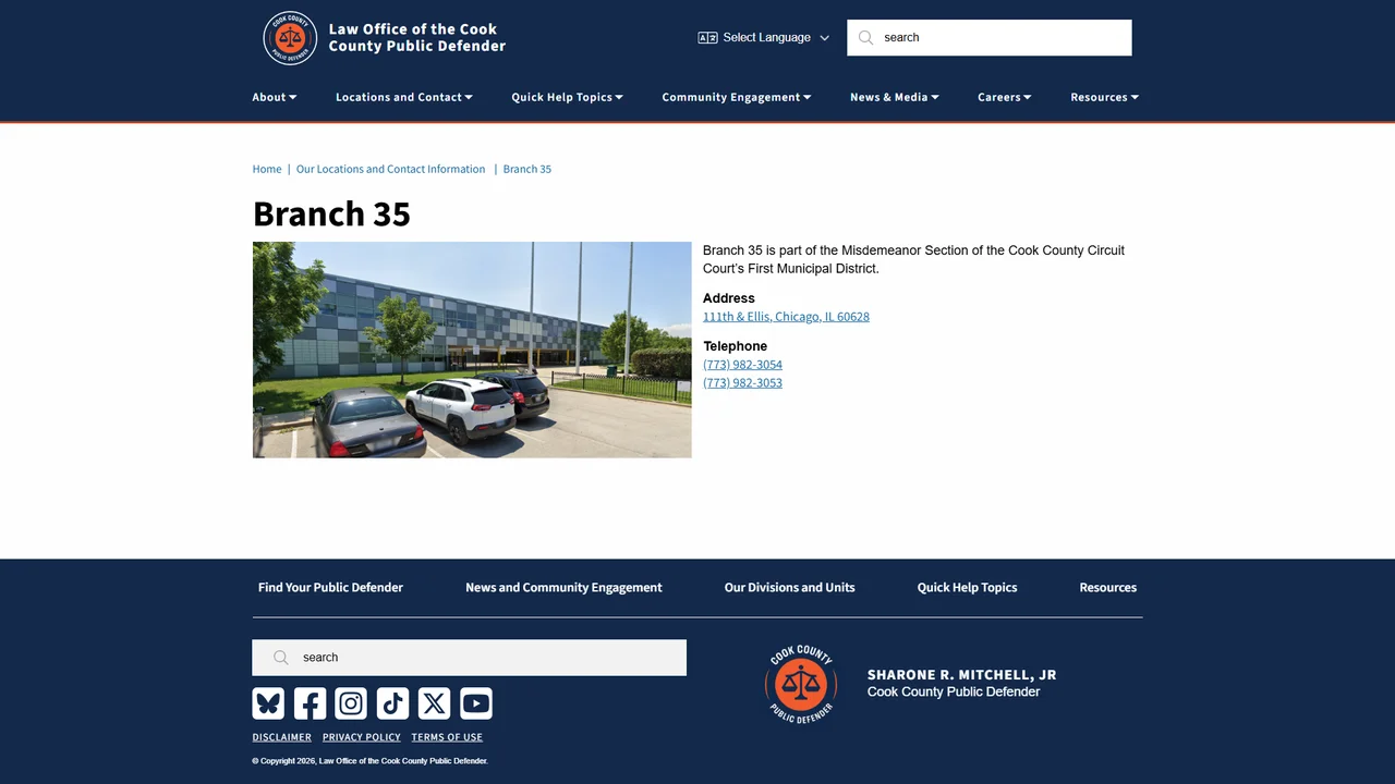 Circuit Court of Cook County, Branch 35 and 38 - Chicago, IL