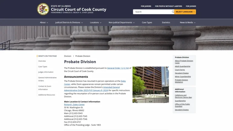 Circuit Court of Cook County - Probate Division (Daley Center) - Chicago, IL