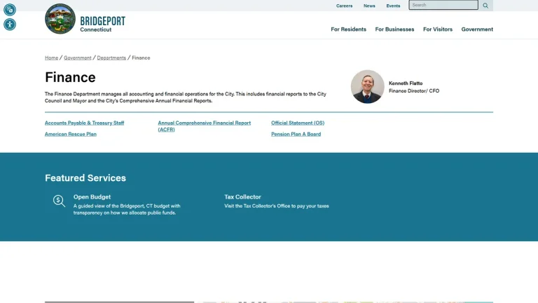 City of Bridgeport Finance Department - Bridgeport, CT