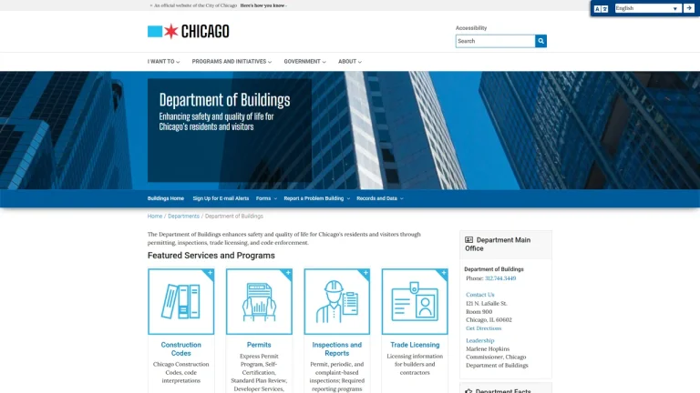 City of Chicago Department of Buildings - Chicago, IL