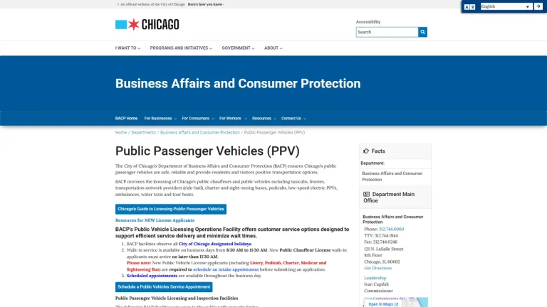 City of Chicago Public Vehicle Inspection Facility - Chicago, IL