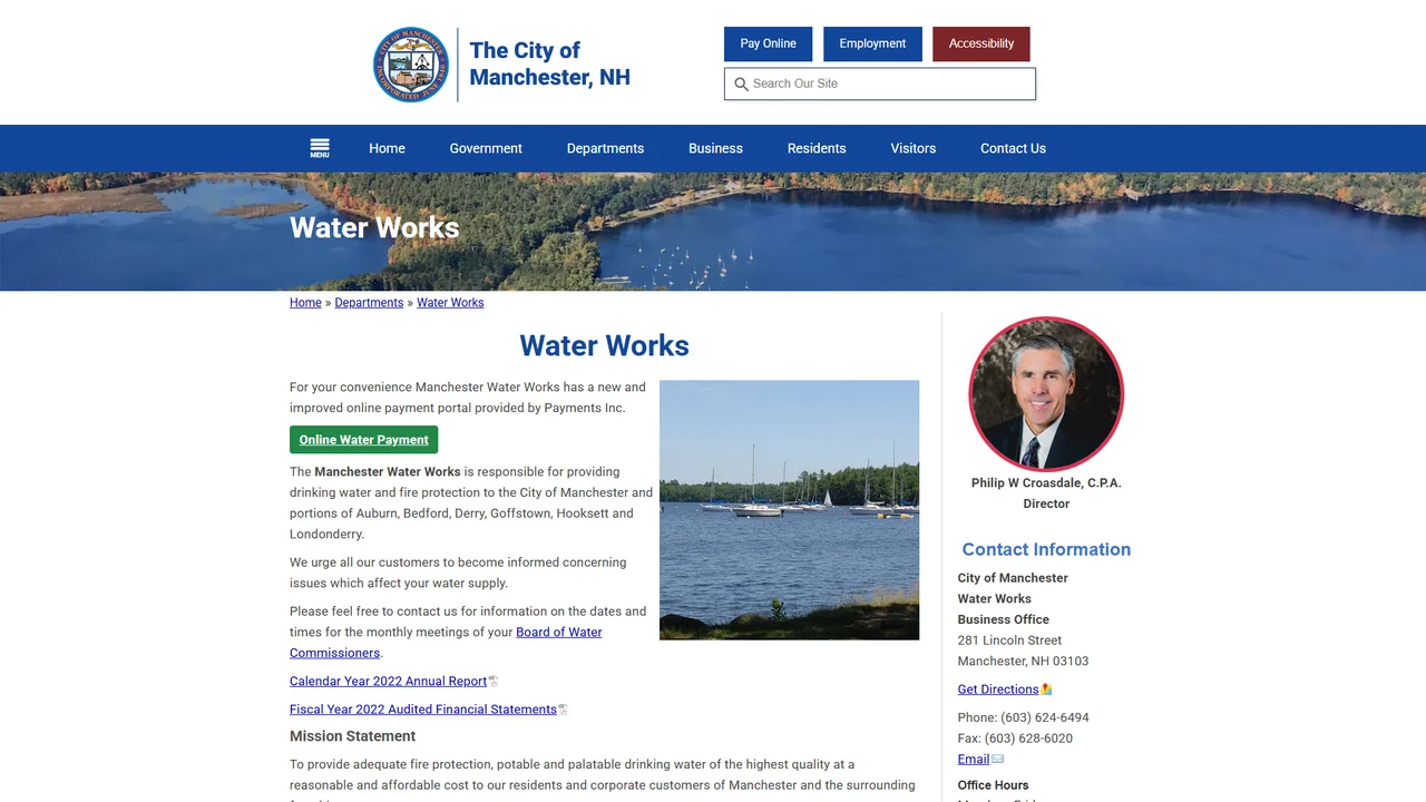 City of Manchester Water Works - Manchester, NH