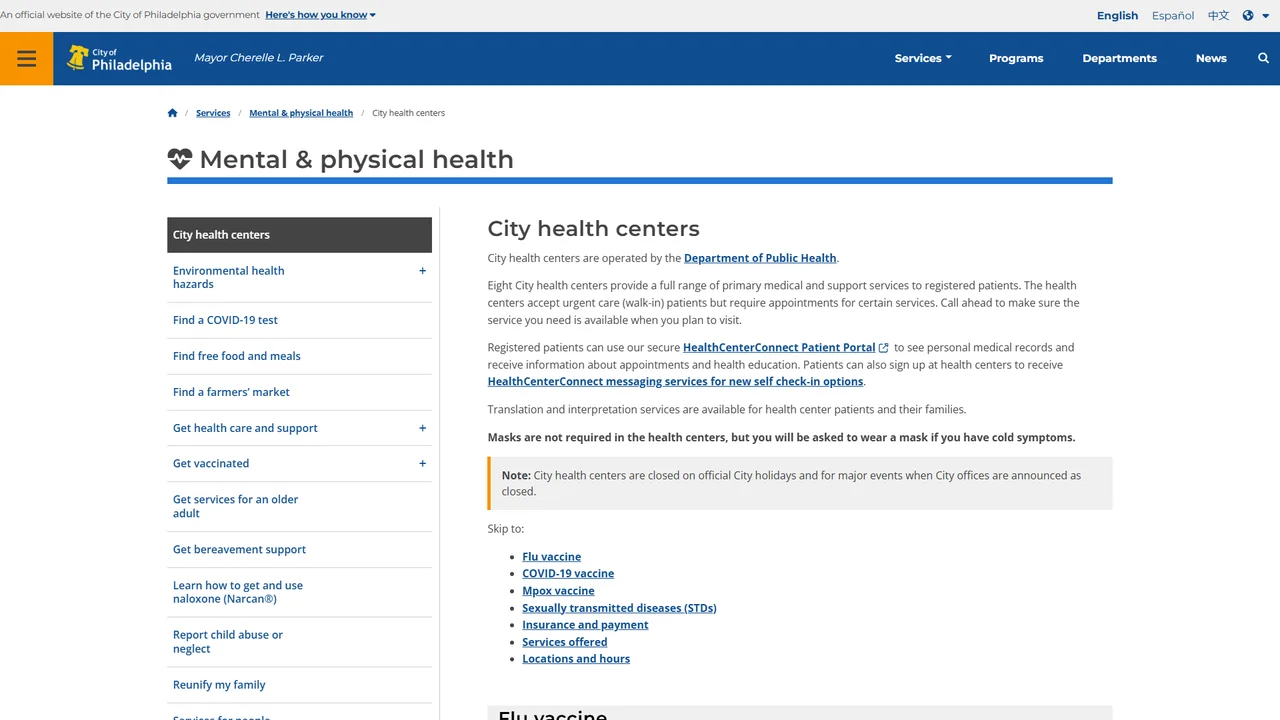 City of Philadelphia Health Center 2 - Philadelphia, PA