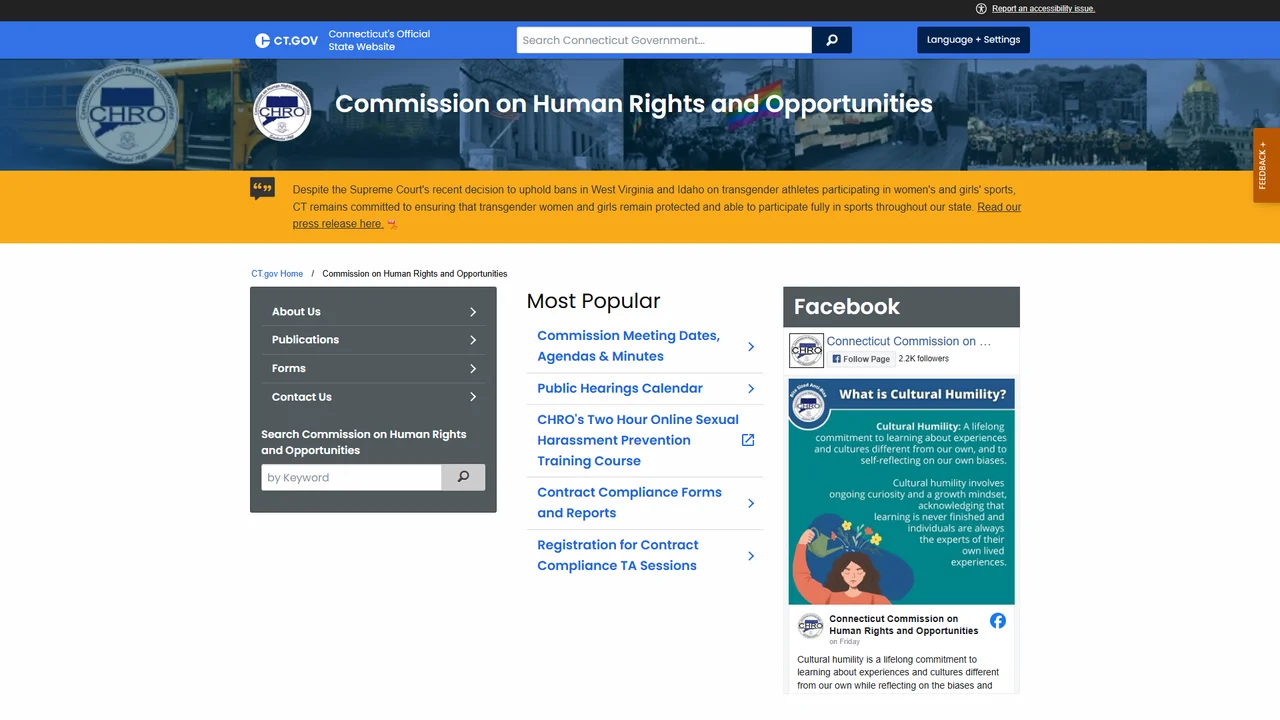 Commission on Human Rights and Opportunities - Hartford, CT