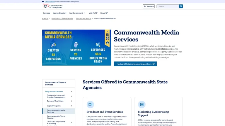 Commonwealth Media Services - Harrisburg, PA