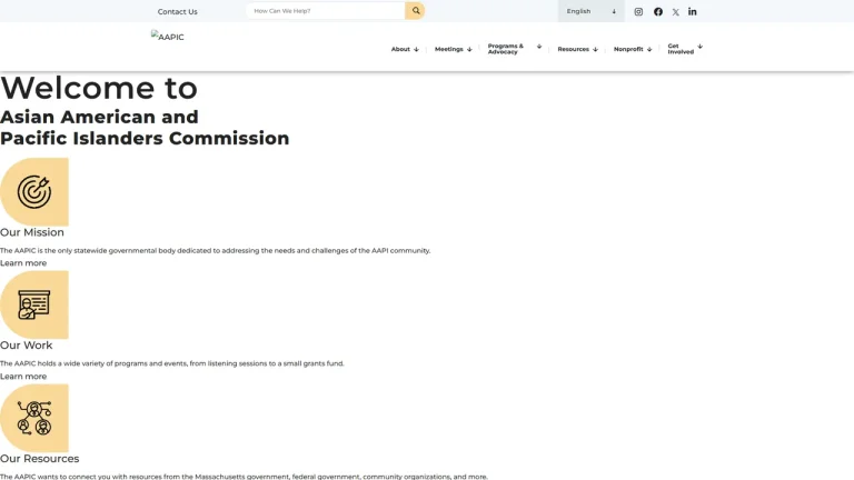Commonwealth of Massachusetts Asian American Commission - Boston, MA