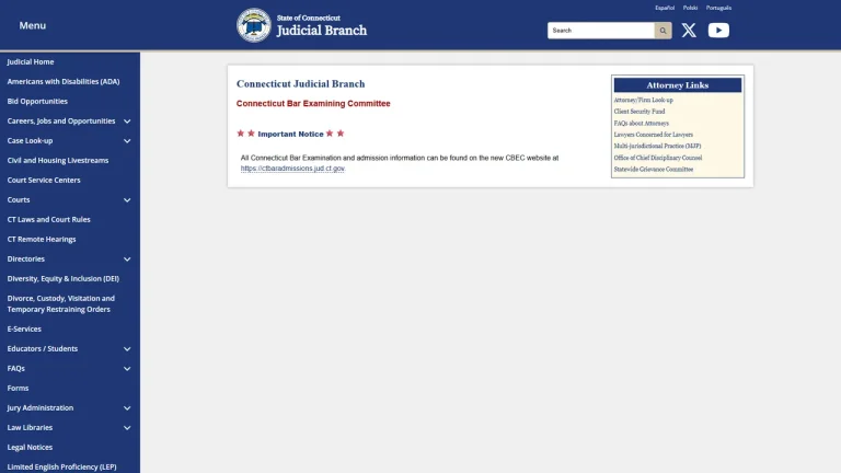 Connecticut Bar Examining Committee - Hartford, CT