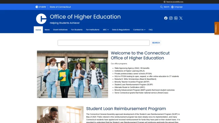 Connecticut Office of Higher Education - Hartford, CT