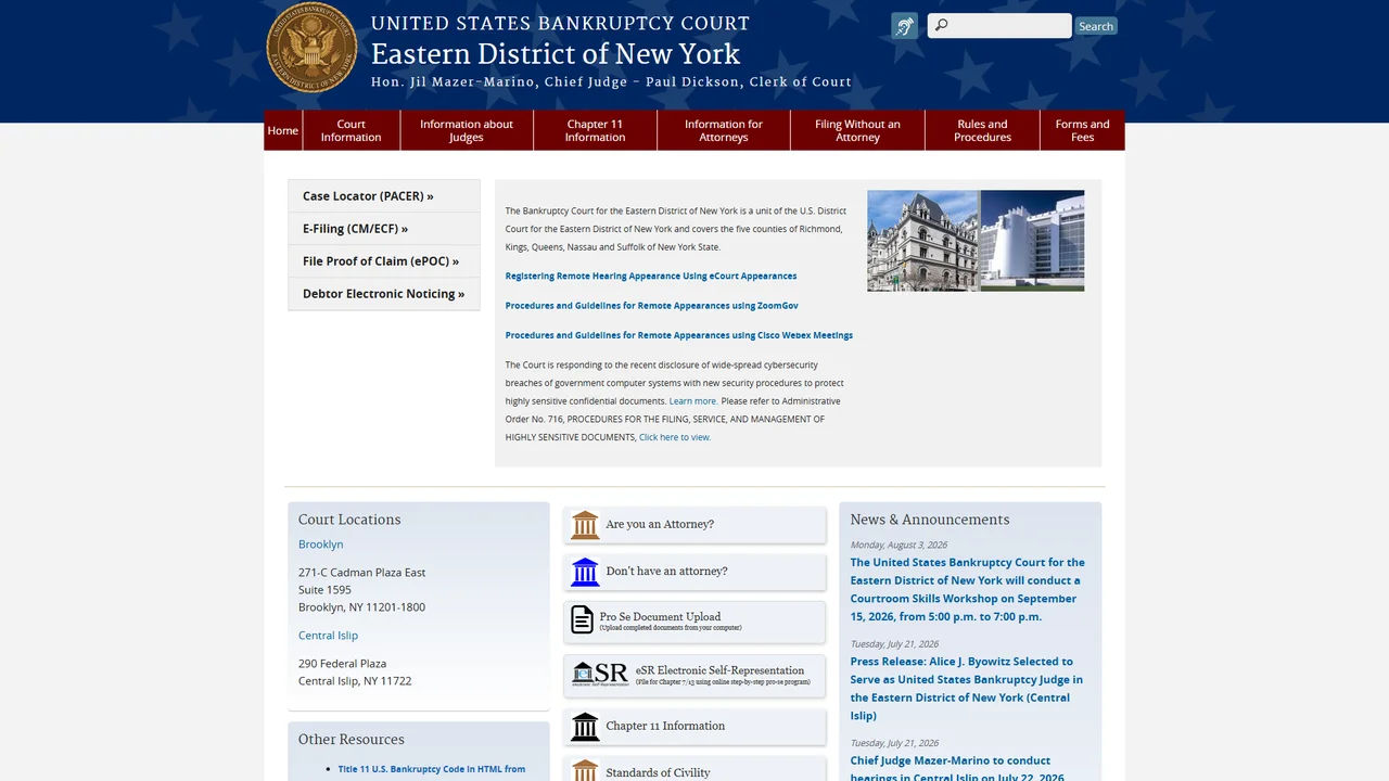 Conrad B. Duberstein U.S. Courthouse (U.S. Bankruptcy Court, Eastern District) - New York, NY