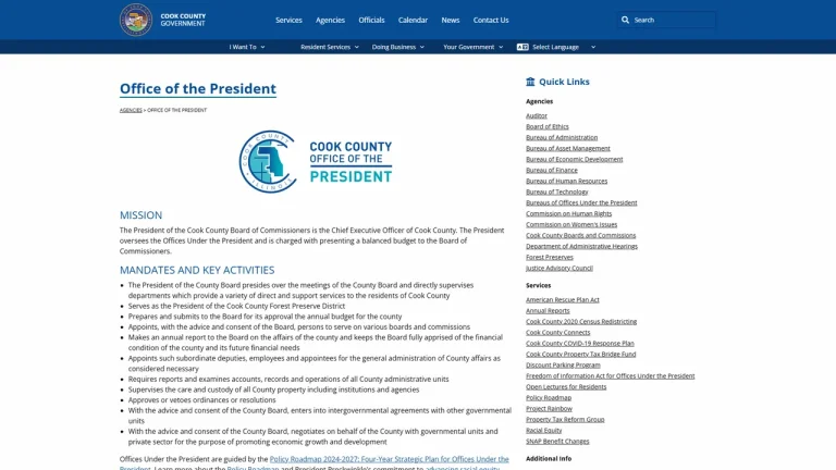Cook County Board President - Chicago, IL