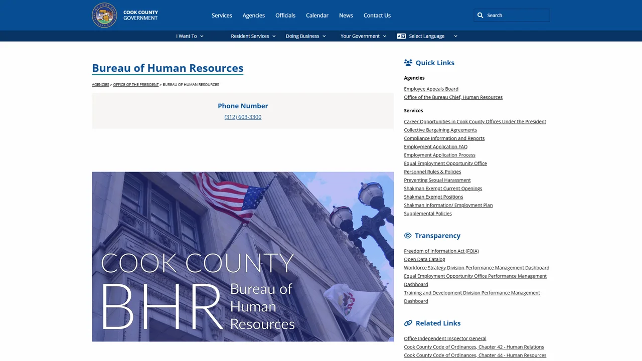 Cook County Bureau of Human Resources - Chicago, IL