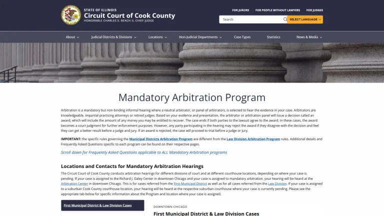 Cook County Mandatory Arbitration Center - Chicago, IL