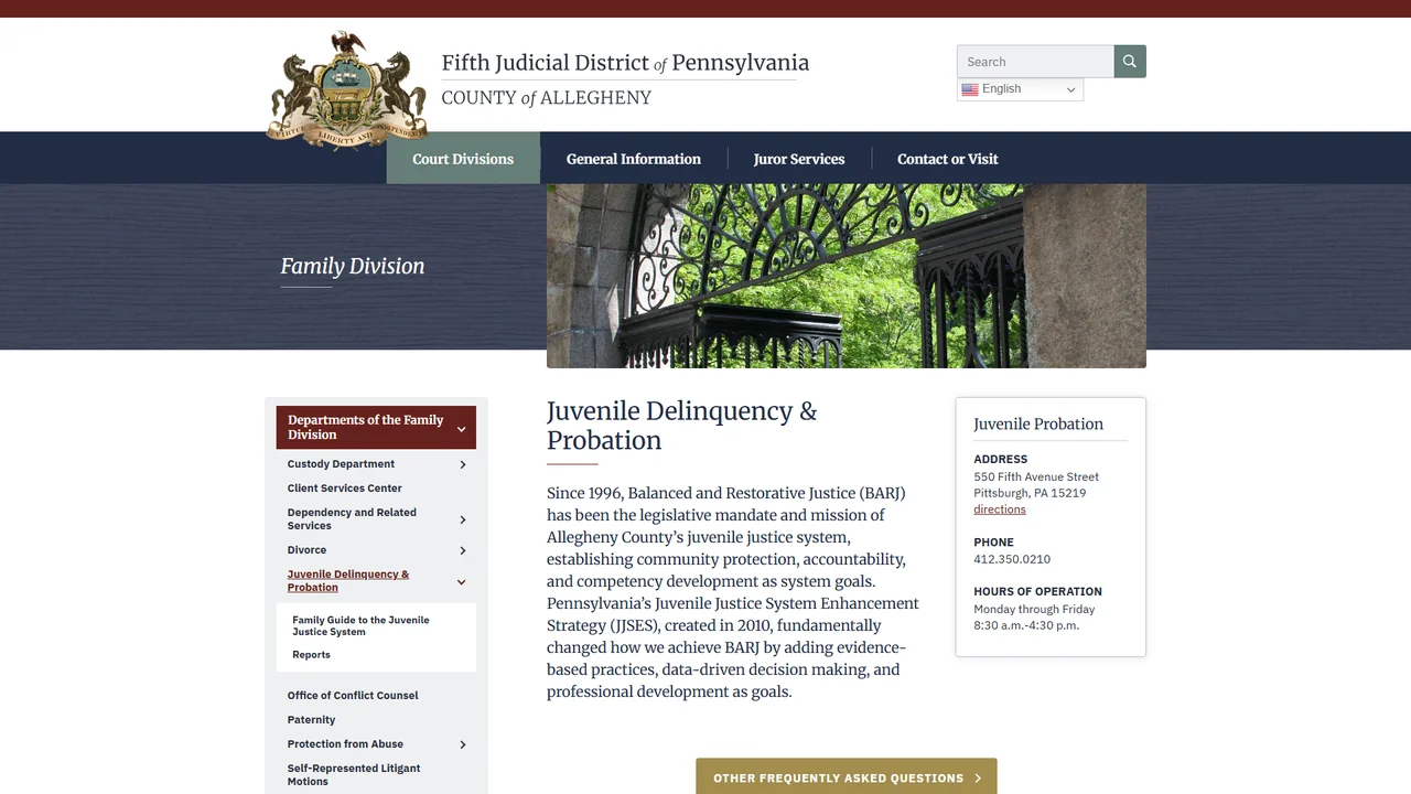 Court of Common Pleas-Juvenile - Pittsburgh, PA