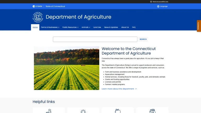 CT Dept of Agriculture - Bureau of Regulatory Services - Hartford, CT