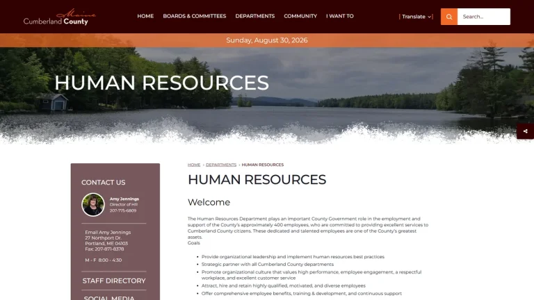 Cumberland County Human Resources - Portland, ME