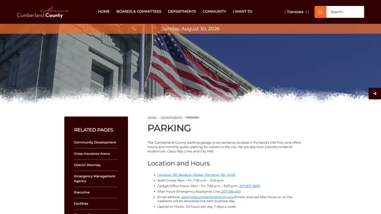 Cumberland County Parking Garage - Portland, ME