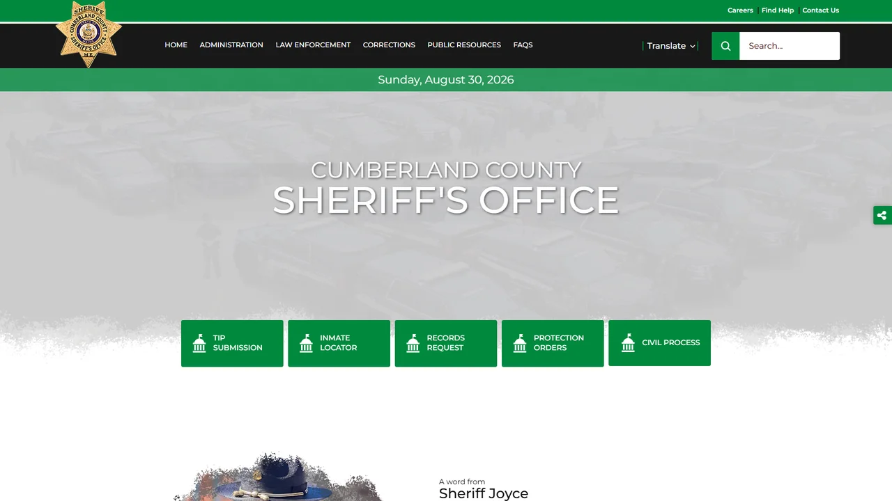 Cumberland County Sheriff's Office - Portland, ME