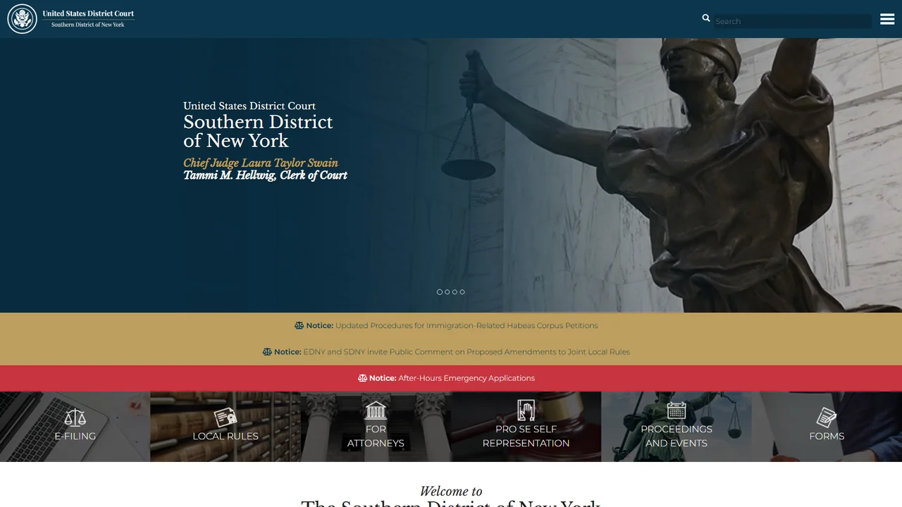 Daniel Patrick Moynihan Courthouse (U.S. District Court, Southern District of New York)