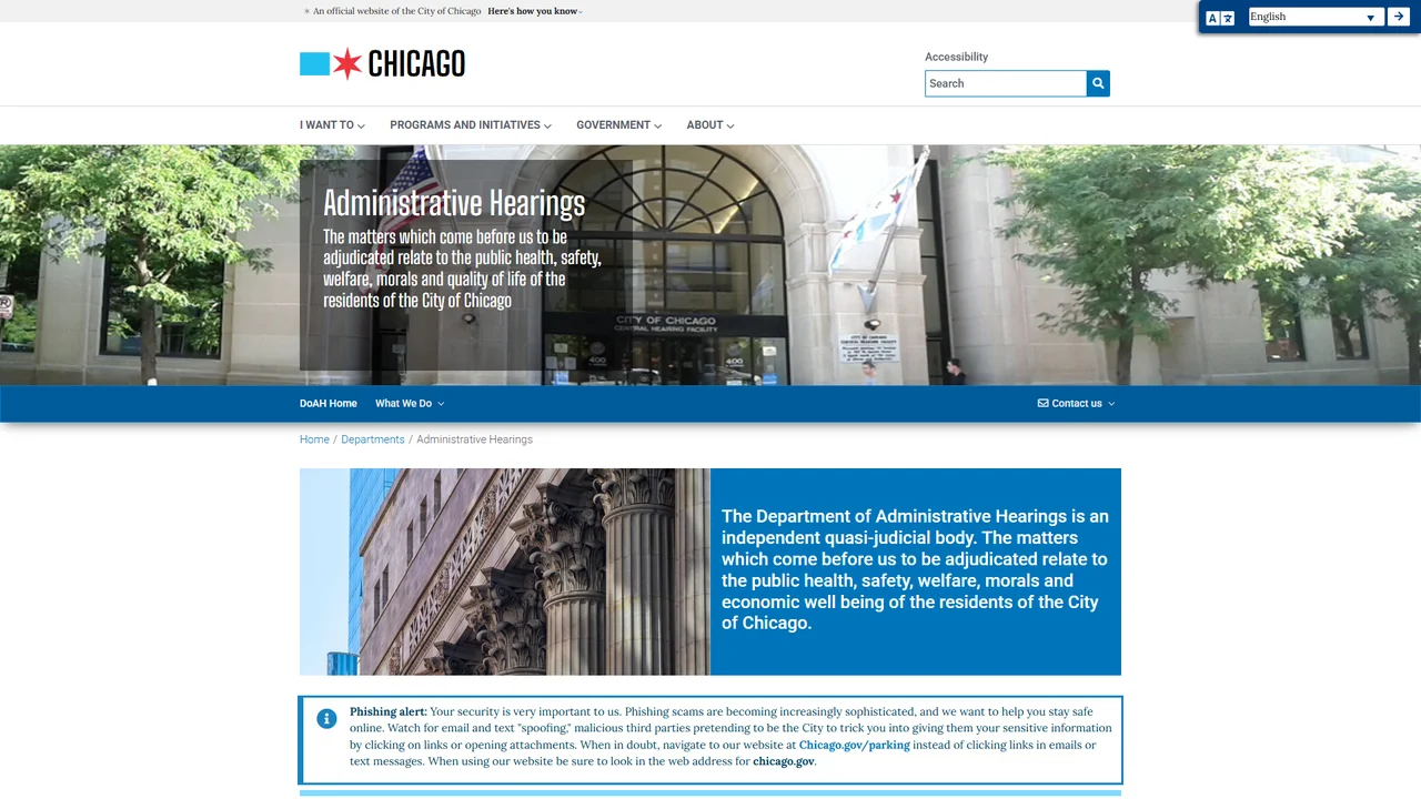 Department of Administrative Hearings Central Hearing Facility - Chicago, IL