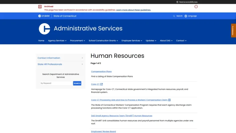 Department of Administrative Services - Human Resources - Hartford, CT